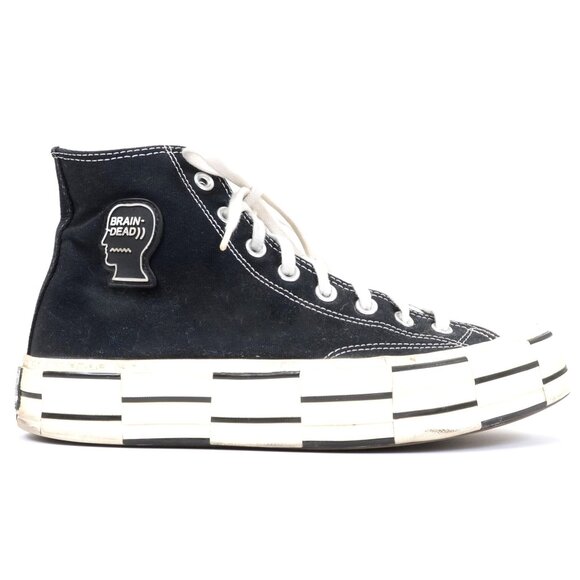 Converse x Brain Dead Chuck 70 High 'Black' Platform US Womens 11.5 Mens 9.5 - Picture 1 of 9